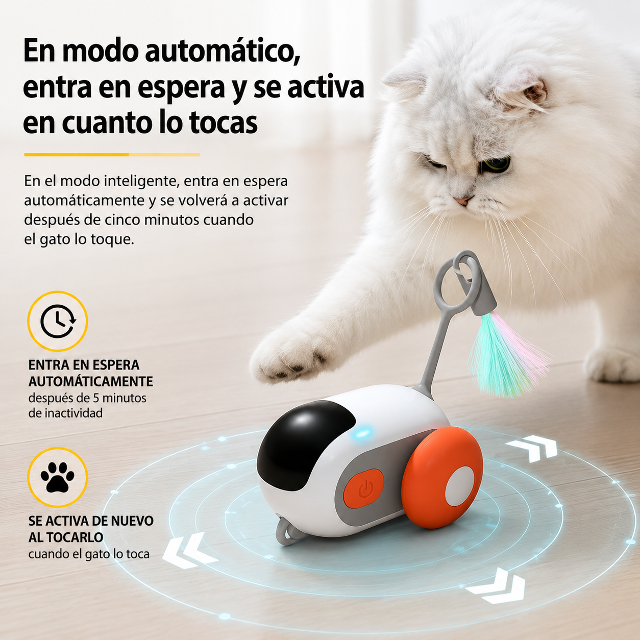Coche Teledirigido Interactivo para Gatos