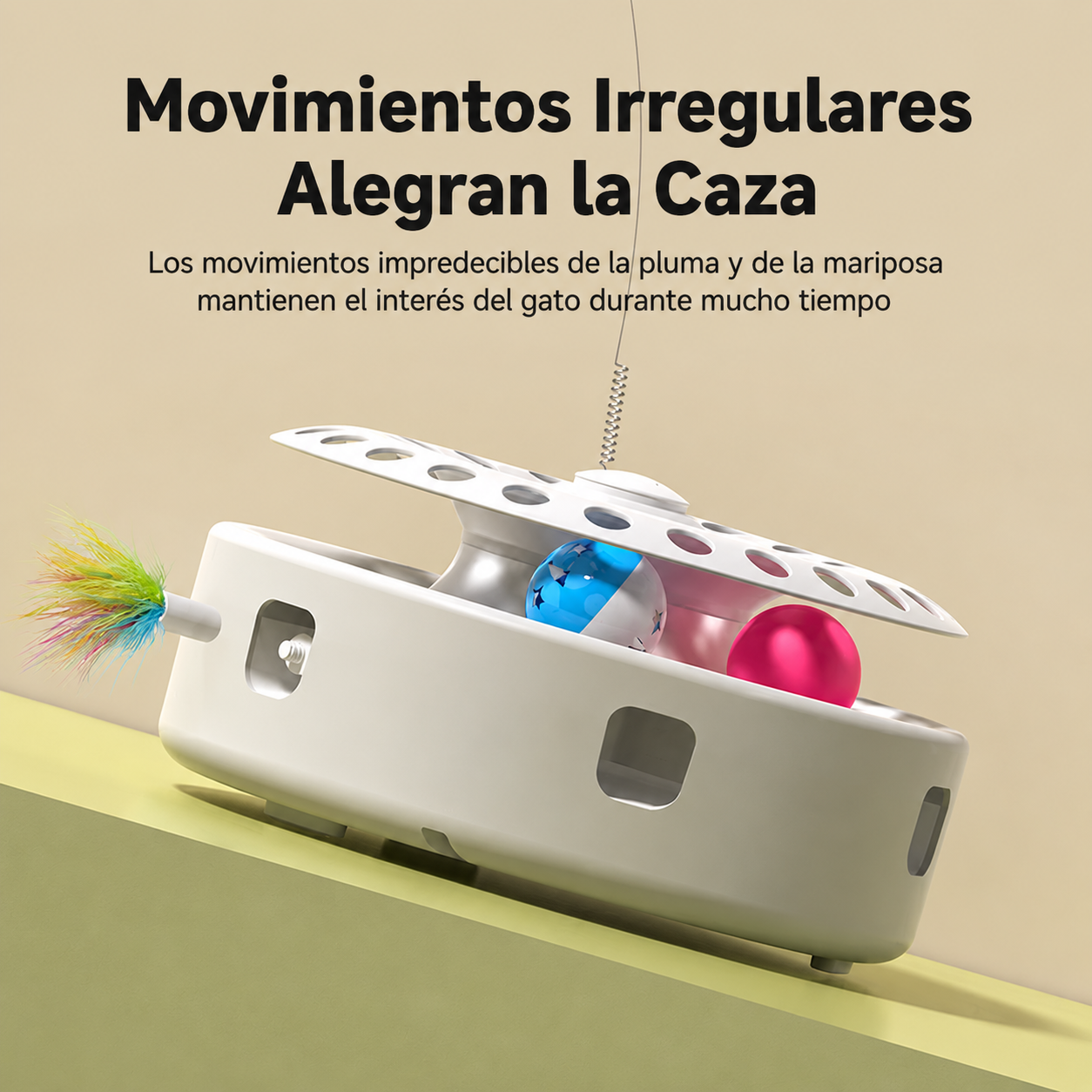 Juguete Interactivo 3 en 1 para Gatos